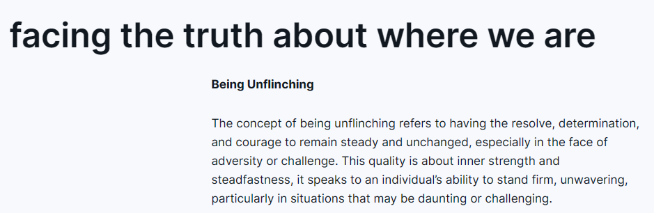unflinching 4.10.2024 – unflinching