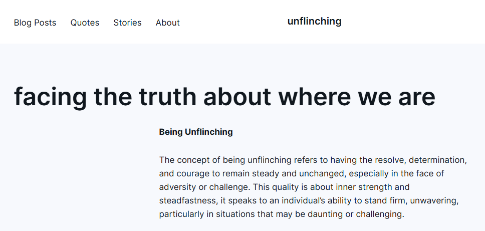 What happens to the money? – unflinching